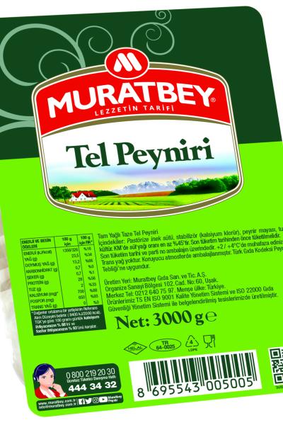 Muratbey Tel Peyniri 3000 Gram